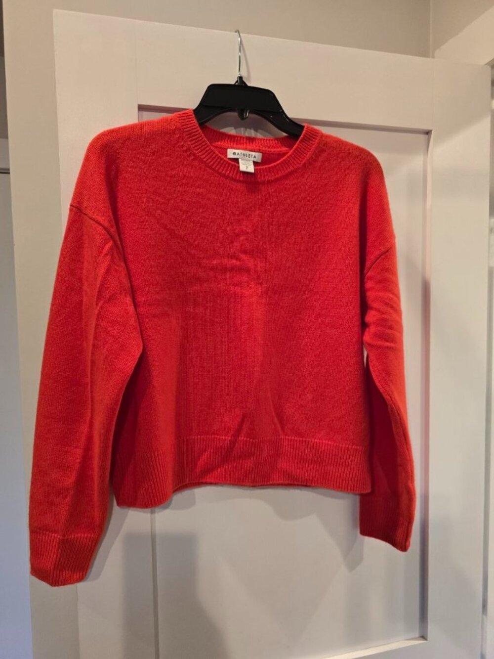 Athleta cropped wool cashmere sweater NWOT Size S